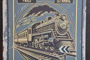 Orient express, railway, vintage style metal sign .