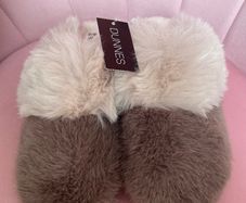 Brand new with tags fluffy slippers