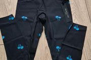 Black/Azure Leggings size M