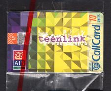 1997 Ireland 10 unit Teenlink Bank Account with Allied Irish Banks (AIB) (Schlumberger SC7) Call Card Mint in Packaging. Telecom Eireann card number 1199