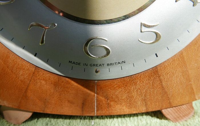 Vintage SMITHS Chiming Mantle Clock Mechanical  (works well)
