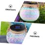 2pcs Glass Jar Hanging Lights Decorative Lanterns Mosaic Solar Lantern Solar Lights Image 7
