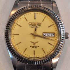 Vintage Citizen Eagle 7 Automatic Datejust 38mm. Rare Sapphire/Exhibition Variant