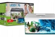 Aquael LEDDY Day &amp; Night 75 White 2.0 Aquarium Set
