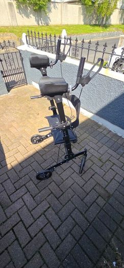 Tall standing mobility walker