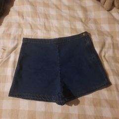 high waist denim shorts
