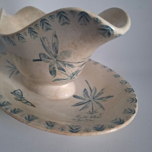 French Ironstone Gravy Boat