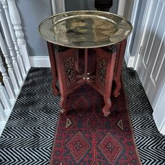 Large Antique Chinese Red Lacquer & Gilt Coffee Table