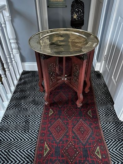 Large Antique Chinese Red Lacquer & Gilt Coffee Table