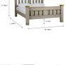 Lancaster Bed Frame | King | 5ft | Aged Grey/Oak Image 10