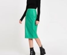 River Island Faux leather pencil skirt