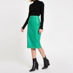 River Island Faux leather pencil skirt