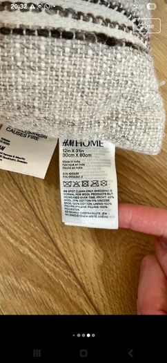h&m home extra large wool blend lumbar cushion