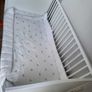 White baby cot SMAGORA IKEA mattress+extras Image 4