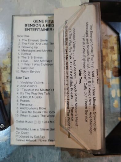Gene Fitzpatrick The Emerald Smile Cassette 1984 Homespun Records Belfast