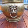 Vintage Brass Coal Bin Image 3