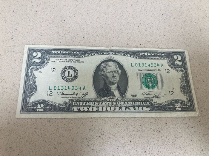 1976 Two Dollars Banknote