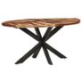 Dining Table 180x90x76 cm Solid Mango Wood Image 2