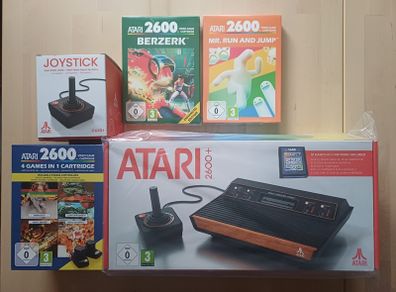 Atari 2600+ Console Bundle - Brand New - Games, Joystick & Paddle Controllers