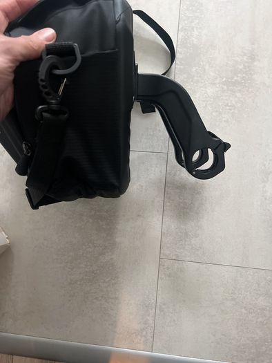 Wild man hard shell scooter bike bag with attachment