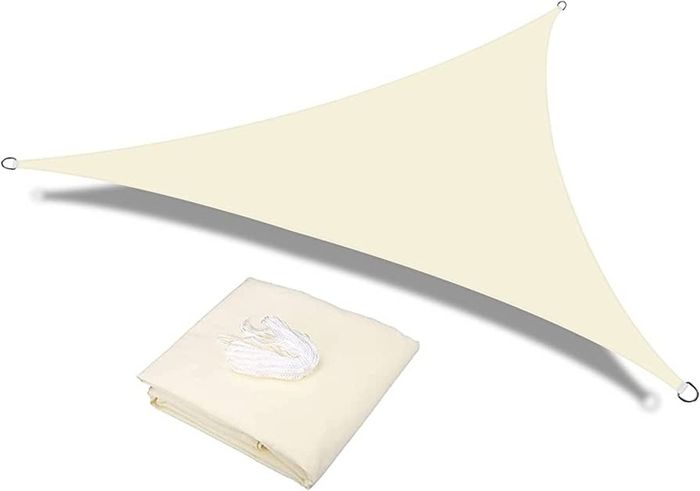 Sun Shade Sail Waterproof Outdoor Garden Patio Party Sunscreen Awning 2x2x2m Triangle Canopy 98% UV Block with Free Rope MULTIPLE COLOURS/SIZES AVAILABLE