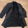 Jeff Banks London Wool Rich Overcoat Grey Mens Large L Smart Formal Winter Coat Image 4