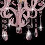 Ceiling Lamp with Beads Pink Round E14 Image 5