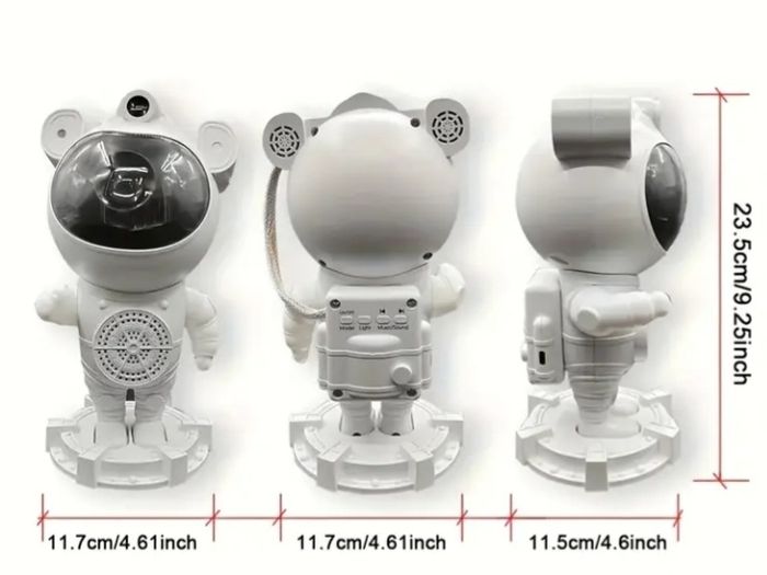 Astronaut Star Projector With LED Nebula Night Light. Bluetooth Speaker to play music