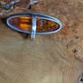 Amber Sterling Ring. Image 4