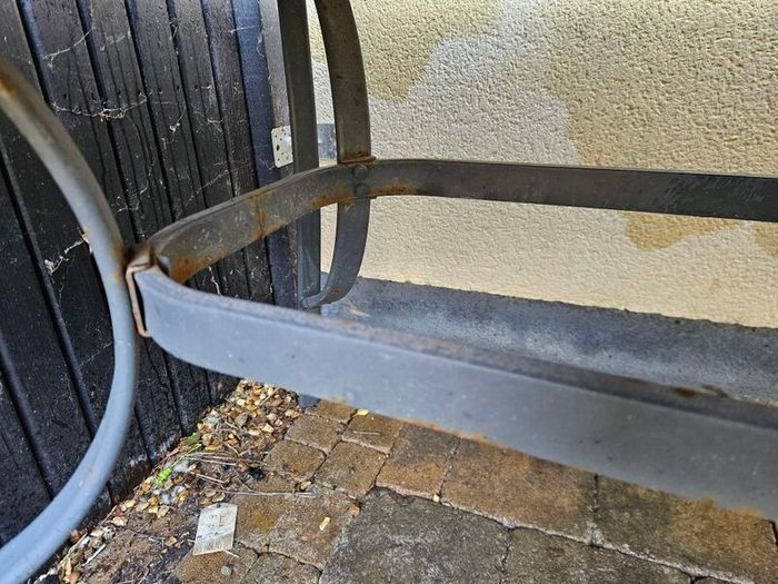 Glass garden table
