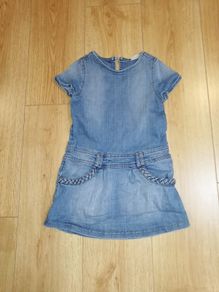Next Girls Denim Dress (size 6y - 116cm)