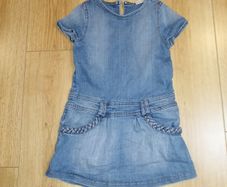 Next Girls Denim Dress (size 6y - 116cm)