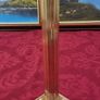 Pair Antique And Shiny Solid Brass Art Deco Ornate Corinthian Column Candlestick Holder Image 6
