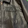 Faux men's biker metal leather jacket (brand new) Image 3