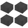 Fall Protection Tiles 12 pcs Rubber 50x50x3 cm Black Image 2