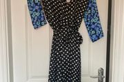 Dancing Leopard - multi print wrap dress