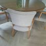 Beautiful solid oak table and six chairs perfect Image 6