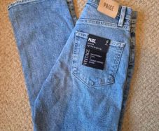Paige Sawyer High Rise Straight Leg Jeans - 26W