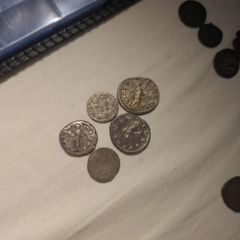 group lot of ancient silver coins