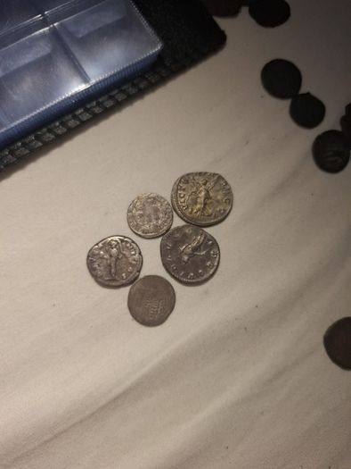 group lot of ancient silver coins
