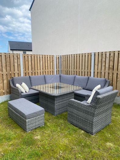 Vancouver Rattan Corner Sofa Dining Set
