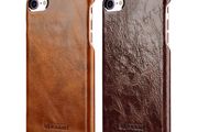 iPhone 7 Metal Ring Oil Wax Leather Back Cover