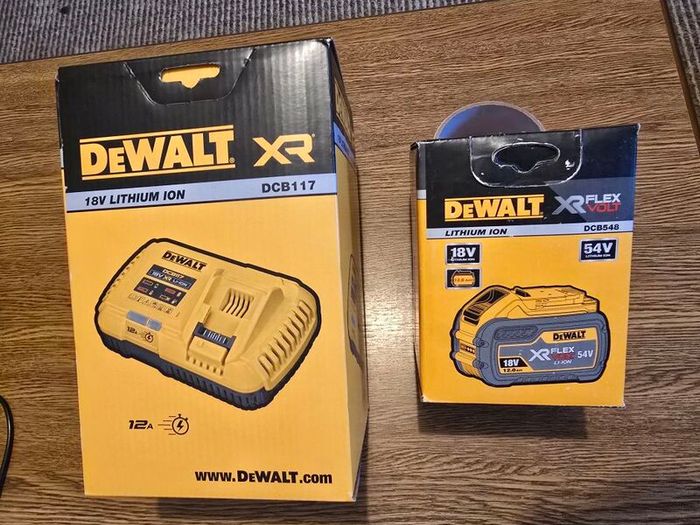 DeWALT 18V XR Cordless Brushless Jigsaw And 5AH 18V XR Powerstack Battery. Next Gen 1.7AH 3.5AH 5AH 18V XR PowerStack Batteries. DeWALT 12V - 54V Multi Voltage Chargers. 12A 54V Flexvolt Charger 12AH 54V Flexvolt Batteries.