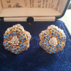 Costume Jewellery Earrings. Camrose & Kross reproduction of the jewellery worn by Jackie Kennedy