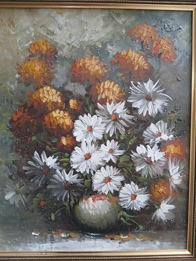 Oil on canvas painting