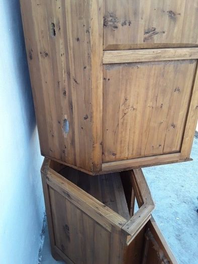 Vintage Pine Corner cabinet