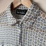 The Kooples Sport Sheer Silk Geometric Print Blouse Size 10 12 Image 2