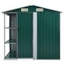 Garden Shed with Rack Green 205x130x183 cm Iron Image 3