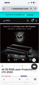 AWOL 2500 4K laser projector