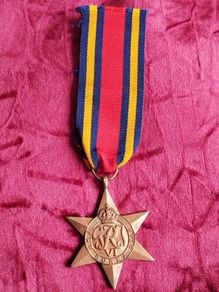 WWII Burma Star - Full-Size Replacement/Replica Medal